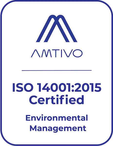 Amtivo ISO 14001:2015 Certified Environmental Management